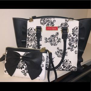 Betsy Johnson Flower Tote and Crossbody DUO!!!